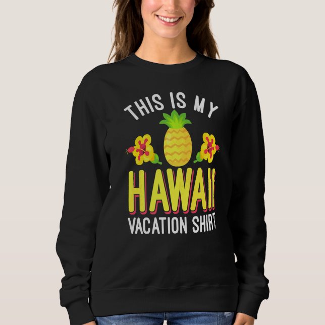 Sweatshirt Hawaii Matching Family Group C'Est Mon Hawaii V (Devant)