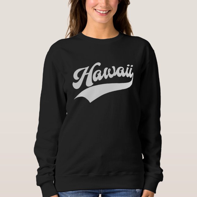 Sweatshirt Hawaii  Retro Throwback Design  Classic (Devant)