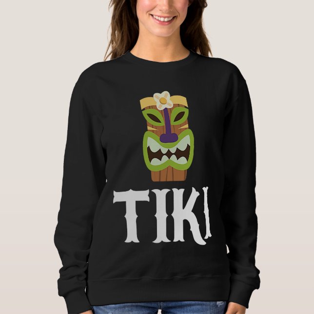 Sweatshirt Hawaiian Tiki Pineapple Hawaii (Devant)