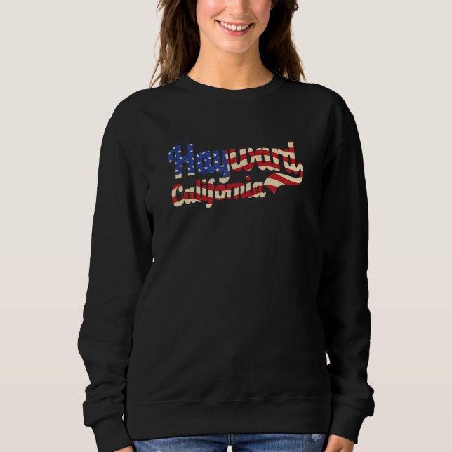 Sweatshirt Hayward California American Flag (Devant)