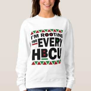 Sweatshirt HBCU Black History Pride Cadeau Je me soutiens pou