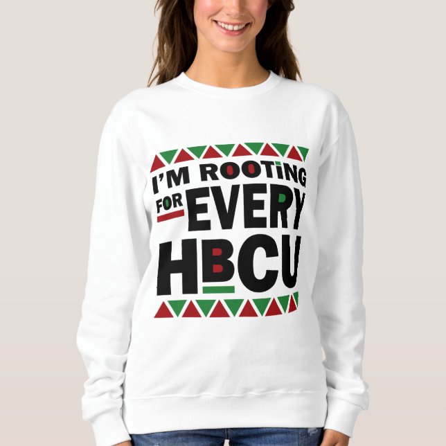 Sweatshirt HBCU Black History Pride Cadeau Je me soutiens pou (Devant)