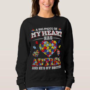 Sweatshirt He’s Of A Heart Autism Big My Heart Has Broth