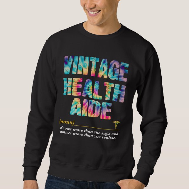 Sweatshirt Health Aide Appreciation Week Back to School (Devant)