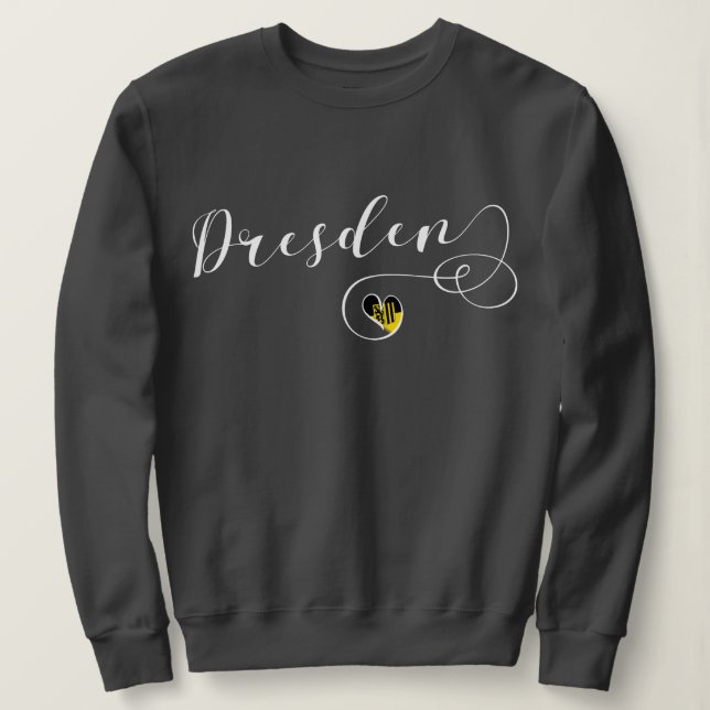 Sweatshirt Heart Dresden, Saxe, Allemagne (Design devant)