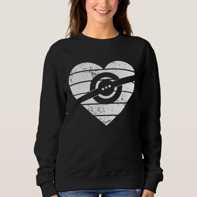 Sweatshirt Heart One Wheel Love Electric Skateboard Float Ska (Devant)