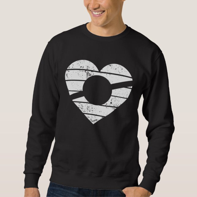 Sweatshirt Heart One Wheel Love Electric Skateboard Float Ska (Devant)