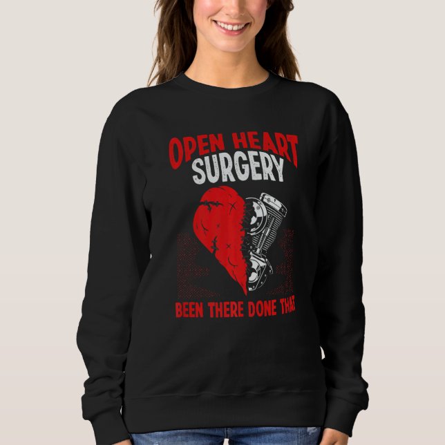 Sweatshirt Heart Transplant Survivor Heart Bypass Open Heart  (Devant)