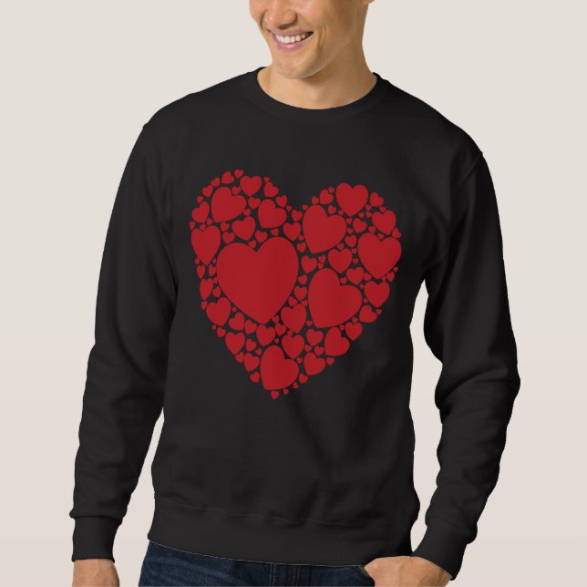 Sweatshirt Heart Word Cloud Valentine's Day Love (Devant)