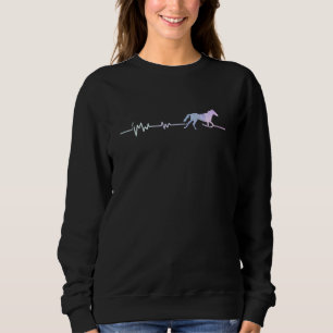 Sweatshirt Heartbeat Horse Rider équitation équestre équitati