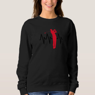 Sweatshirt Heartline Sports Golf Golf Love Heartbeats Life