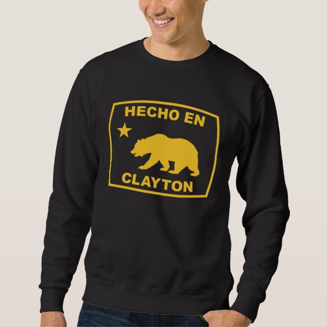 Sweatshirt Hecho en Clayton California Republic Pacific Coast (Devant)