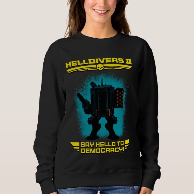 Sweatshirt Helllos 2 Sony Playstation Vidéo Jeu Dites Bonjour (Devant)