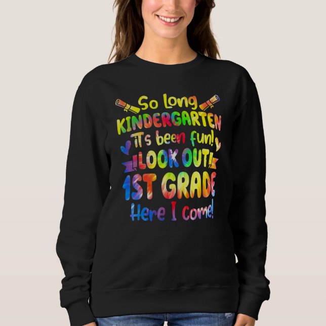 Sweatshirt Hello 1st Grade Teacher Student Back To School Tie (Devant)