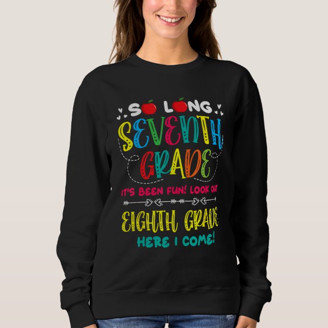 Sweatshirt Hello 8th Grade Teacher Student Back To School Gra (Devant)