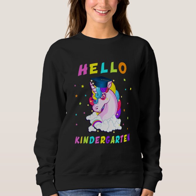 Sweatshirt Hello Kindergarten Magique Unicorn 1 (Devant)