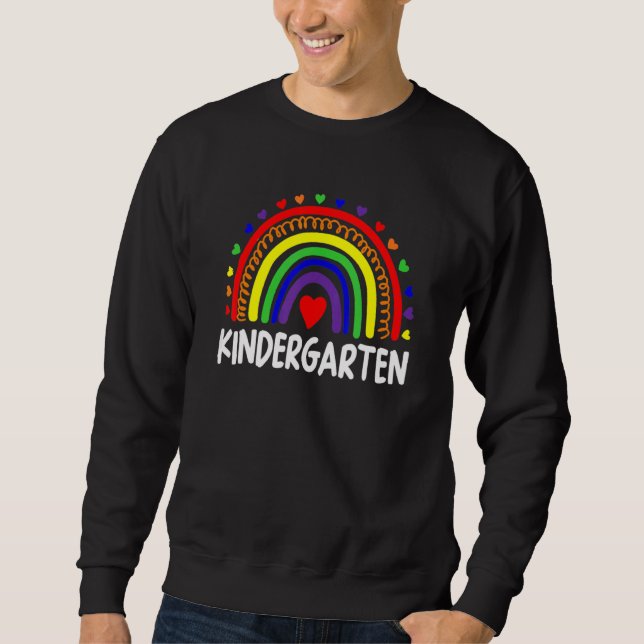Sweatshirt Hello Kindergarten Team Kinder Back To School Teac (Devant)