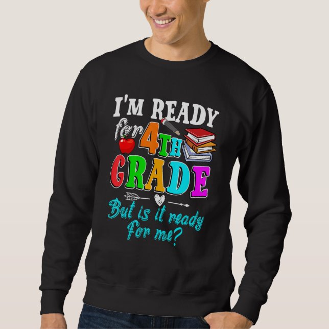 Sweatshirt Hello Team 4th Grade Squad Teacher Student Back To (Devant)