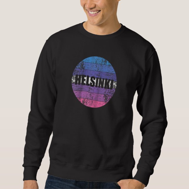 Sweatshirt Helsinki Finlande Raglan (Devant)
