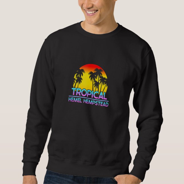 Sweatshirt Hemel Hempstead Royaume-Uni Météo britannique drôl (Devant)