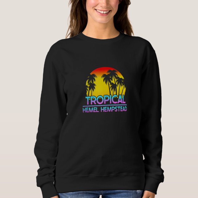 Sweatshirt Hemel Hempstead Royaume-Uni Météo britannique drôl (Devant)