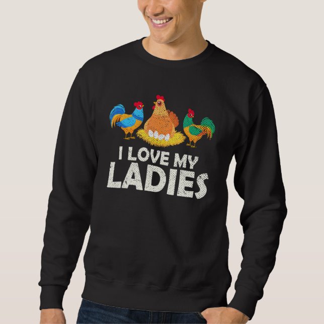 Sweatshirt Hen Farm Animal Farmer Poultry Bird Chicken (Devant)