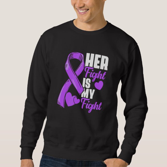 Sweatshirt Her Fight Is My Fight Epilepsy Survivor Epilepsy A (Devant)