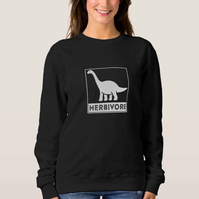 Sweatshirt Herbivore, Healthy Vegan Lifestyle design Premium_ (Devant)