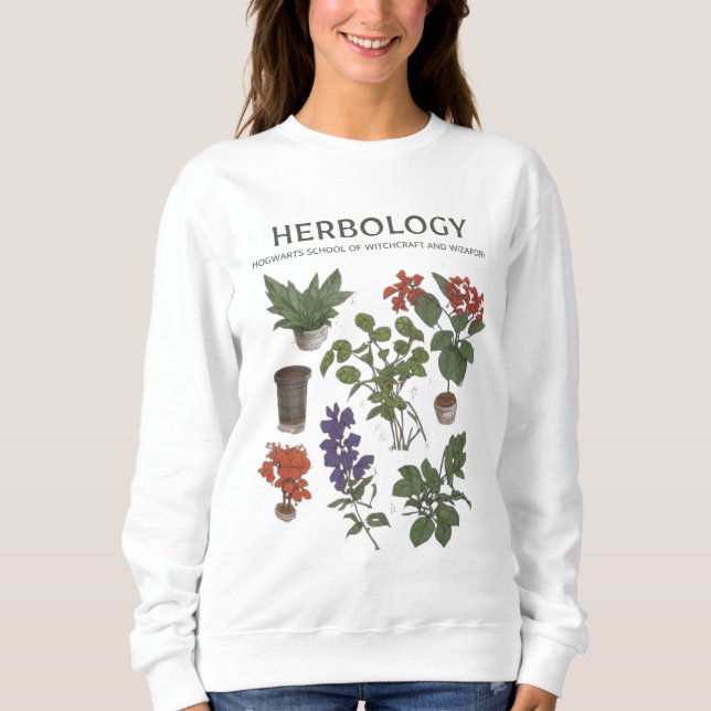 Sweatshirt HERBOLOGIE PLANTES Jardinage Plante Louveur botani (Devant)