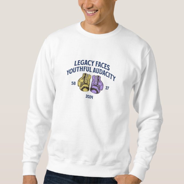 Sweatshirt Héritage face à l'audace juvénile  boxe 🥊 t-shirt (Devant)