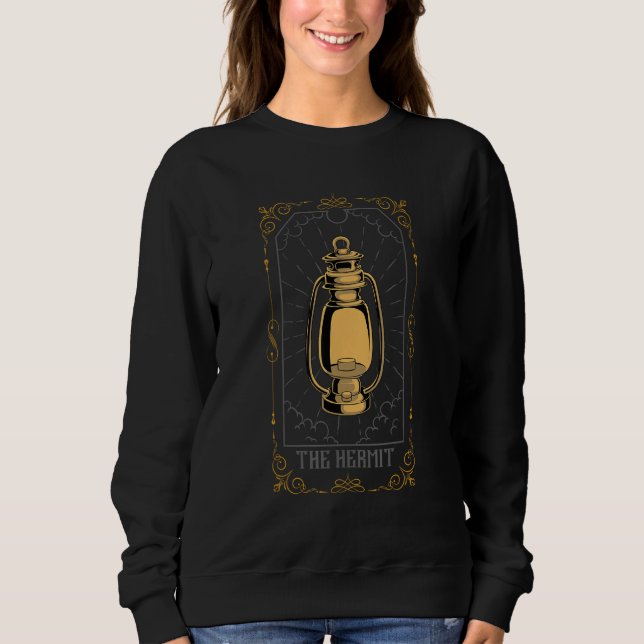 Sweatshirt Hermit Tarot Card Palm Reading Psychic Gypsy Fortu (Devant)