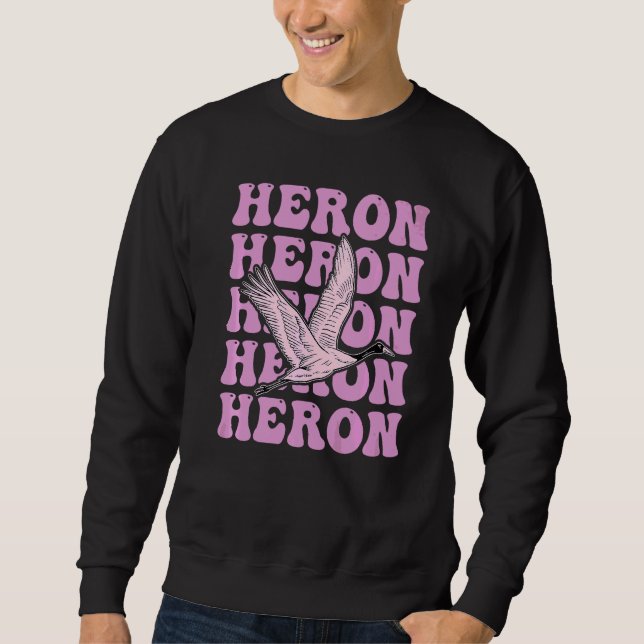 Sweatshirt Heron Pour Un Aiguille (Devant)