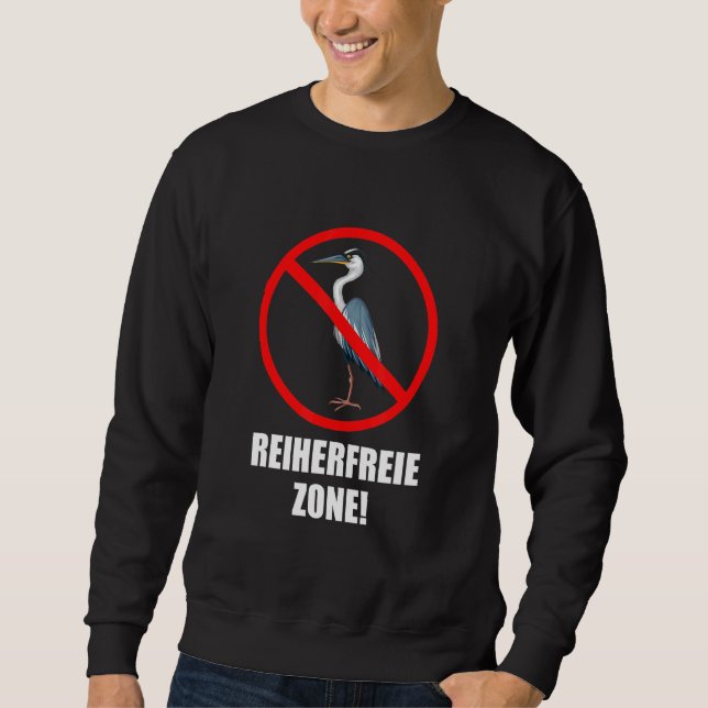 Sweatshirt Heron Zone libre Poisson Heron Repel Pond (Devant)