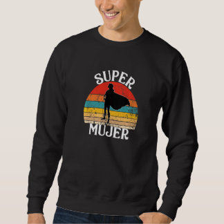 Sweatshirt Héros Espagnol Super Mujer Avec Cape Womens