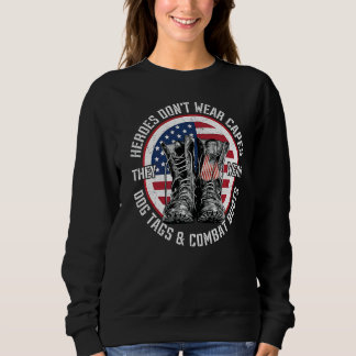 Sweatshirt Héros ne portent pas de capes ils portent des étiq