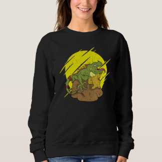 Sweatshirt Herpétologie du lézard tropical Iguana animal rept