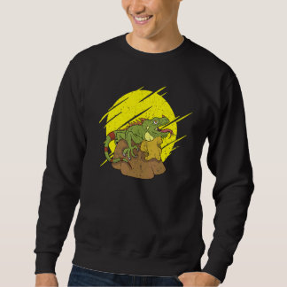 Sweatshirt Herpétologie du lézard tropical Iguana animal rept
