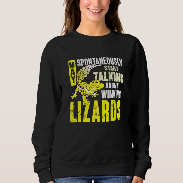 Sweatshirt Herpétologue Lézard Reptile Gecko Léopard (Devant)