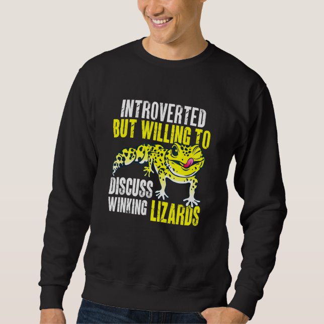 Sweatshirt Herpétologue Lézard Reptile Gecko Léopard 1 (Devant)