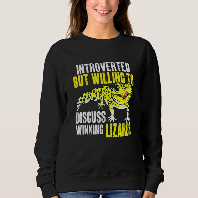 Sweatshirt Herpétologue Lézard Reptile Gecko Léopard 1 (Devant)