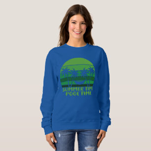 SWEATSHIRT HEURE D'ÉTÉ PISCINE.