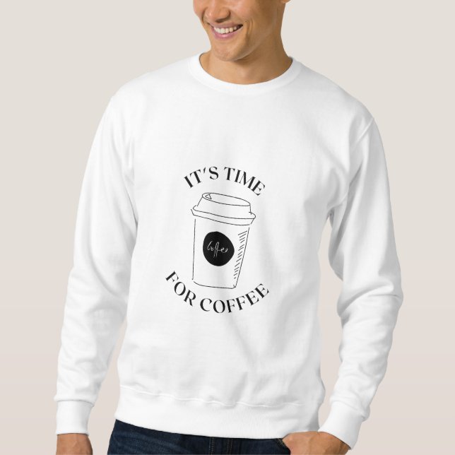 Sweatshirt Heure du café (Devant)