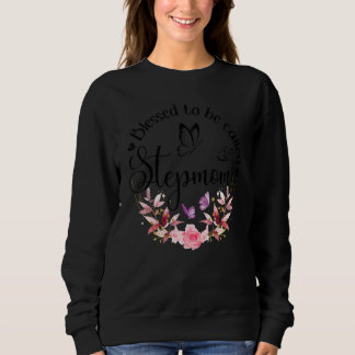 Sweatshirt Heureuse d'être appelée belle-mère Femmes Décor fl