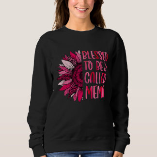 Sweatshirt Heureuse d'être appelée Mema Joli floral Femme Mèr