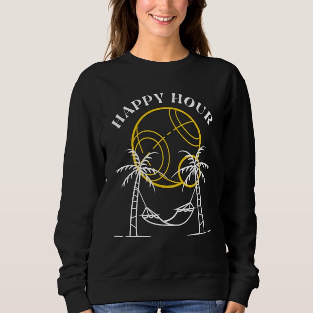 Sweatshirt HEUREUSE HEURE BOCCE BOCCI BALL Île (Devant)