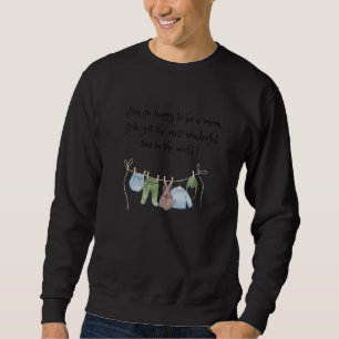 Sweatshirt Heureux D'Être Maman D'Un Fils Merveilleux Pour Ma
