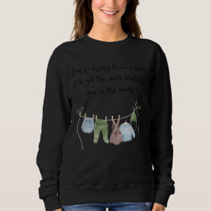 Sweatshirt Heureux D'Être Maman D'Un Fils Merveilleux Pour Ma