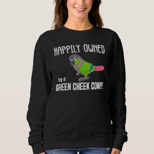 Sweatshirt Heureux propriétaire de perroquets Green Cheek Con