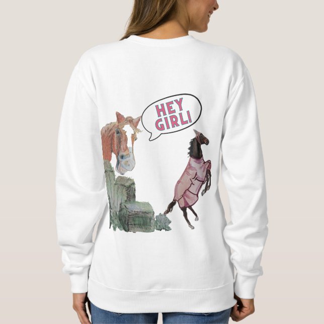 Sweatshirt Hey ma fille ! T-shirt (Dos)
