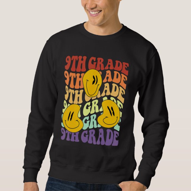 Sweatshirt hey professeur de 9e neuvième année Retour à l'éco (Devant)